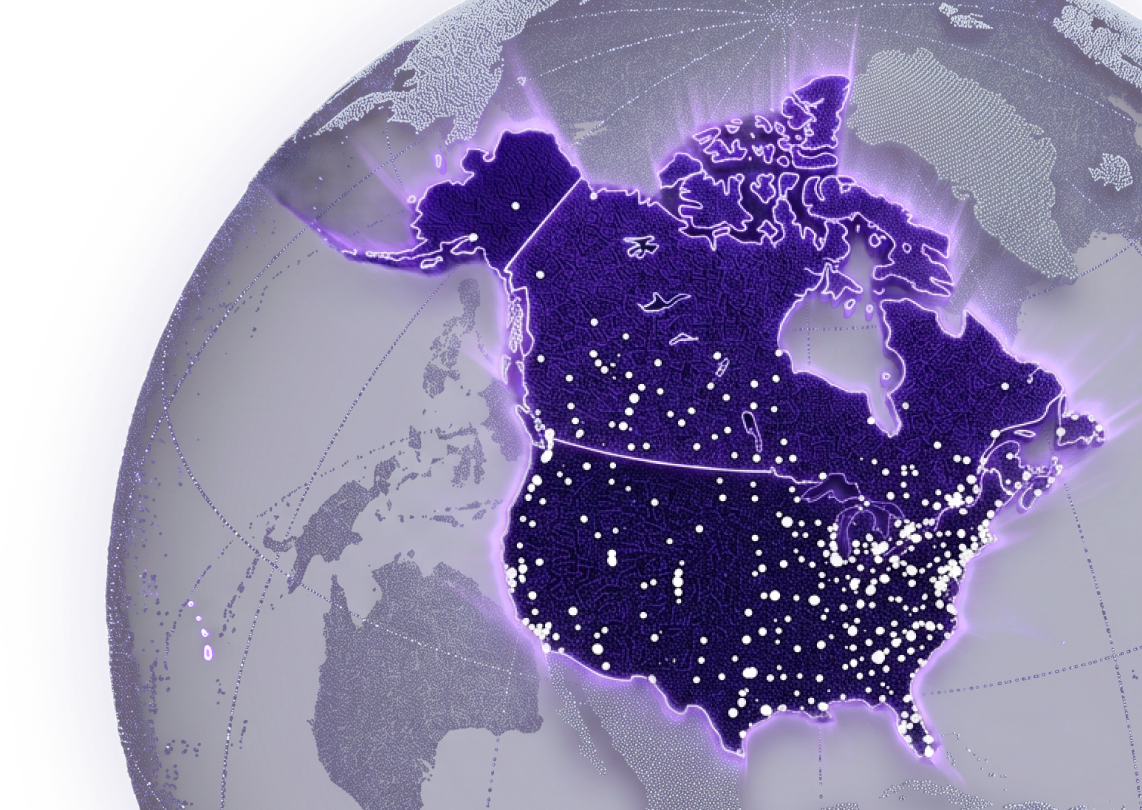 Map showing Repliers MLS coverage across North America