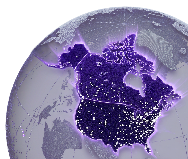 Map showing Repliers MLS coverage across North America