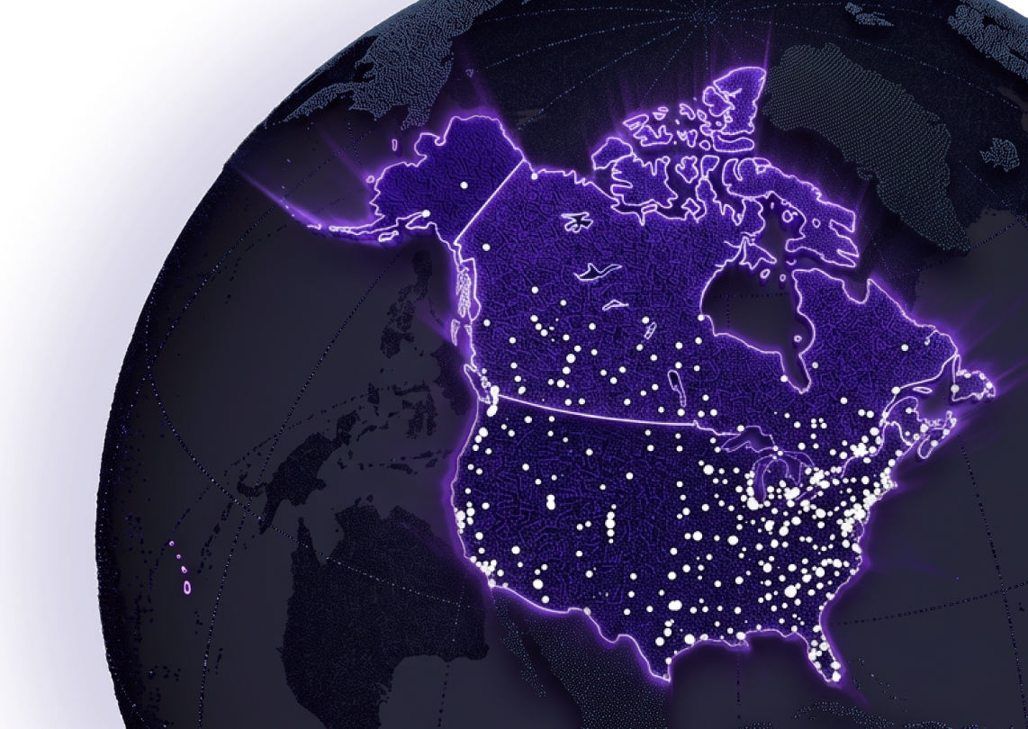 Map showing Repliers MLS coverage across North America